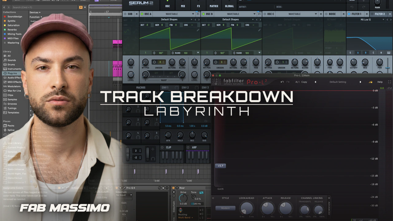 Live Track Breakdown „Labyrinth“, Fab Massimo